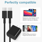 iPhone 17 16 15 Charger Fast Charging 3 Pack USB C Charger Block Type C Chargers 6FT Cord Wall Chargers Compatible with iPhone Air/17/17 Plus/17 Pro/17 Pro Max/16/16 Plus/16 Pro (Black) - Image 5