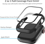 [6 Pack] Case for Apple Watch SE 3/SE 2nd Gen Series 6 5 4 SE 44mm Screen Protector with Ultra-Thin Tempered Glass, Full Coverage Anti-Scratch Hard Face Cover for iWatch 44 mm - Image 6