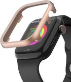 Compatible with iWatch Case 38mm Metal Frame Rose Gold, Stainless Steel Cases Shockproof Lightweight Protector Covers Aluminum Bumper Sleeve No Screen Compatible with Apple Watch 38mm Series 1/2/3 - Image 2