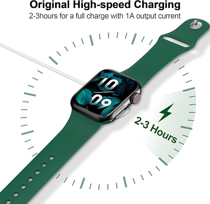   Magnetic Charging Cable for Apple Watch Charger,[USB C Port] Wireless Charging Cable Compatible with iWatch Series Ultra/10/9/8/7/6/SE/SE2/5/4/3/2,White - Image 3