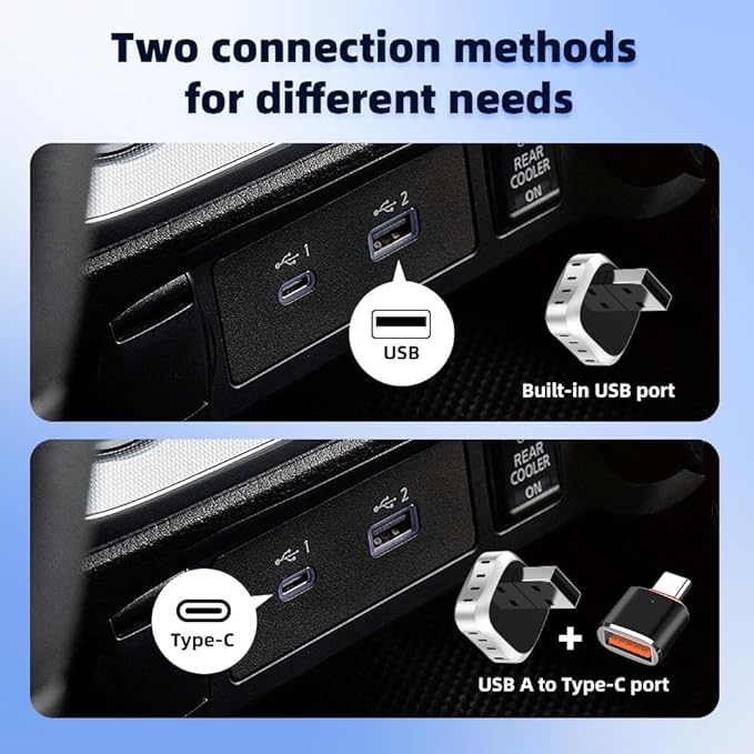 Wireless CarPlay Adapter for iPhone, Convert Wired to Wireless Apple CarPlay Adapter, Plug & Play, No Delay & Stable Control, Mini Size, USB & USB-C/Type-C for Cars 2016+ iOS10+, CarPlay Dongle Black - Image 8