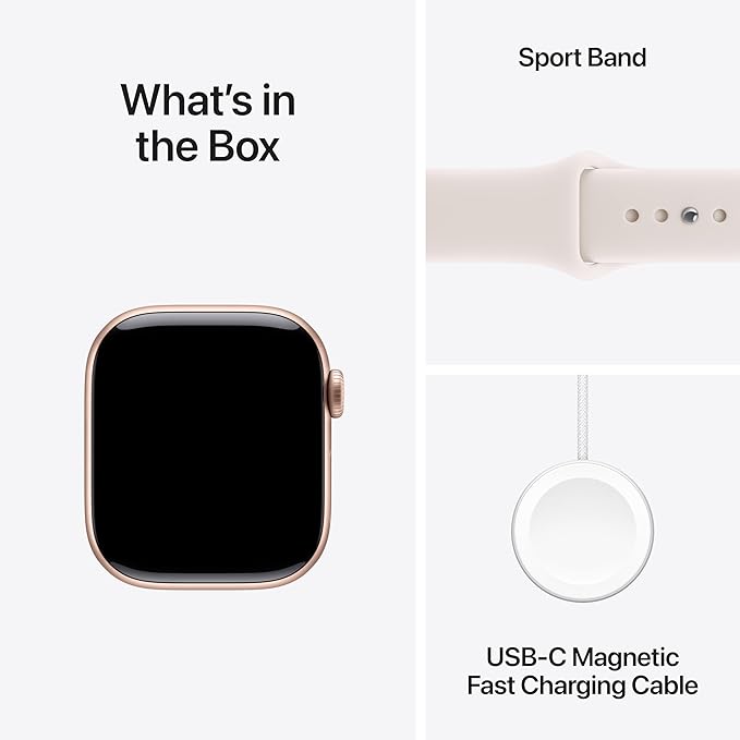 Apple Watch Series 11 [GPS + Cellular 42mm] Smartwatch with Rose Gold Aluminum Case w Light Blush Sport Band - S/M. Sleep Score, Fitness Tracker, Health Monitoring, Always-On Display, Water Resistant - Image 7