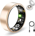 Smart Health Rings for Women Men, Fitness Tracker with Heart Rate, Blood Oxygen, HRV, Sleep Tracker, Step Tracker, No Subscription Fee, IP68 Waterproof Smart Ring for iphone & Android (Rose Gold, 11) by Unknown