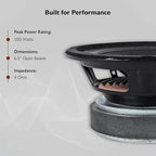 Rockville RM64PRO Midrange Car Speaker, 6.5”, 200W, 4 Ohm, Mid-Bass, Open Basket, Kevlar Cone, CEA Compliant, 90oz Magnet, Perfect for Car Audio - Image 9