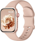 Sport Silicone Band Compatible with Apple Watch Bands 40mm 38mm 41mm 44mm 45mm 46mm 42mm 49mm for Women Men, Soft Wristband Water-proof Strap for iWatch Bands Series 11 10 9 8 7 6 5 4 3 2 1 Ultra SE by HEARTBOOM