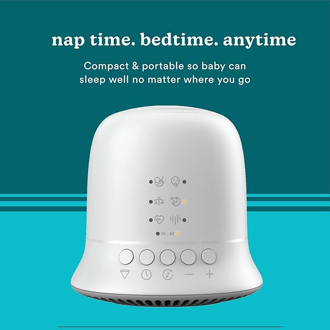 Homedics Sound Machine and Projector with 6 Soothing Sleep Sounds for your Baby and Kids and Tilt Projector With 9 Images To Help Your Kids Fall Asleep. Great for Baby Registry Searches - Image 4