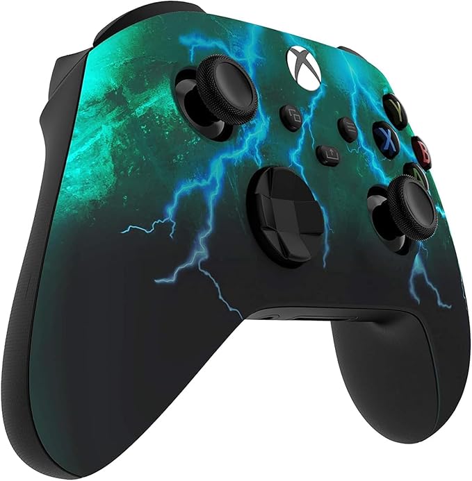 Custom Controllerzz Wireless Controller for Microsoft Xbox Series X/S & Xbox One - Custom Soft Touch Feel - Custom Xbox Series X/S Controller (X/S Green Skies) - Image 2
