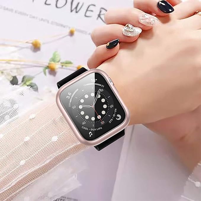 12 Pack Case with Tempered Glass Screen Protector Compatible for Apple Watch 40mm SE 3 (2025)/SE 2/SE/Series 6/5/4, Hard PC Scratch Resistant Bumper Protective Cover for iWatch Accessories - Image 6