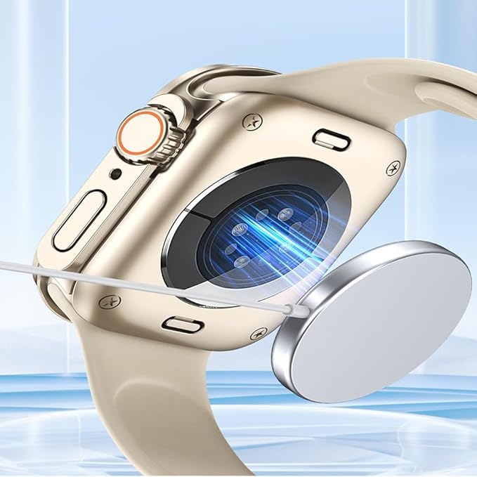 Yrzper Waterproof Case Compatible with Apple Watch Series 11 (2025) Series 10 46mm 42mm[Turning into Ultra] Crown + Back Cover Full Protective Hard PC Screen Protector Cover(Clear, 42mm) - Image 4