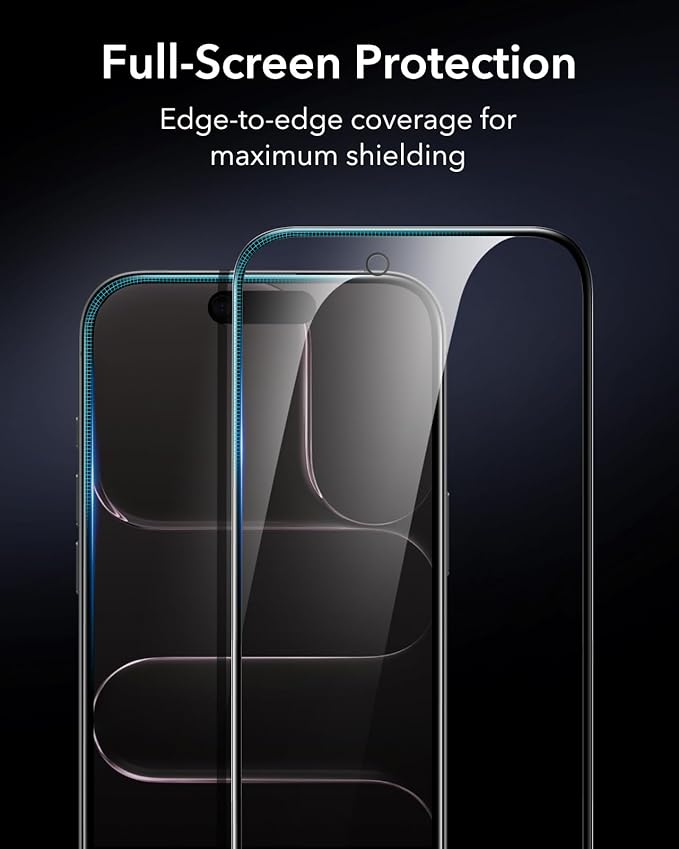 ESR 3 Pack 9H+ Glass for iPhone Air Privacy Screen Protector, [Military Grade Shatterproof & Highly Durable] Armorite Anti-spy Tempered Glass for iPhone 17 Air with UltraFit Tray - Image 7