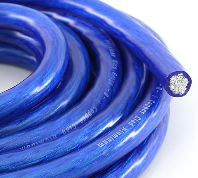 KnuKonceptz Bassik 4 Gauge Blue Power/Ground Wire Cable - 100 Feet - Image 2