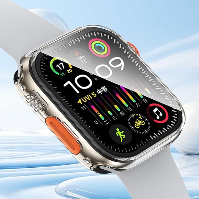 Yrzper Waterproof Case Compatible with Apple Watch Series 11 (2025) Series 10 46mm 42mm[Turning into Ultra] Crown + Back Cover Full Protective Hard PC Screen Protector Cover (Clear, 46mm) - Image 6