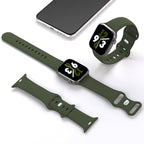 Sport Band Compatible with Apple Watch 38mm 40mm 41mm 42mm 44mm 45mm 46mm 49mm, Replacement Soft Silicone Strap Wristbands for iWatch Series 11/10/9/8/7/6/5/4/3/2/1 Ultra SE Women Men, Army Green - Image 2
