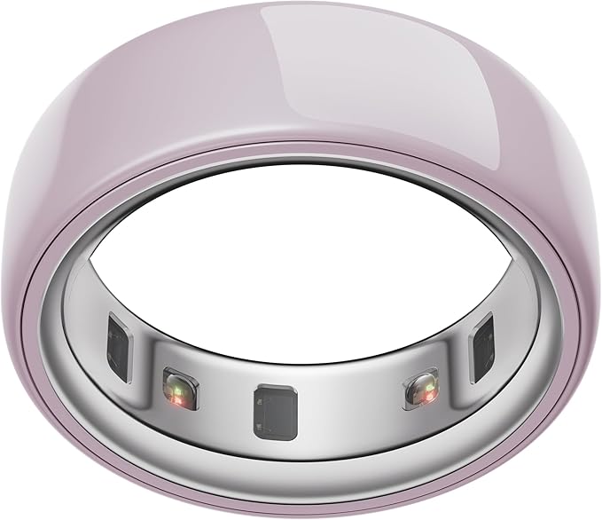 Oura Ring 4 - Ceramic Petal - Size 7 - Sleep, Activity, Women’s Health, AI Advisor, Up to 8 Days of Battery Life, Size Before You Buy, Android & iOS Compatible by Oura