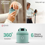 Pivo Equestrian Pod Auto Tracking Phone Holder, Face, Body & Horse Tracker, 360° Rotation, 6 Speed, Stand for Video Recording with Remote Control (Green) - Image 4