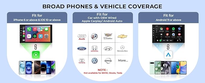 Wireless Carplay Adapter for iPhone & Android Auto 2-in-1, Stable, Plug & Play Low Delay Carplay Wireless Adapter Convert Wired to Wireless Apple Car Play Dongle for iOS 10+/Android 11+ (Grey) - Image 7