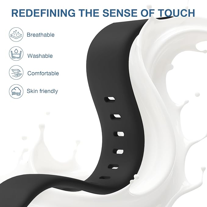 10 Pack Silicone Bands Compatible with Apple Watch 38mm 40mm 41mm 42mm 44mm 45mm 46mm 49mm Women Men, Soft Waterproof Replacement Wrist Sport Band for iWatch Series 11 10 9 8 7 6 5 4 3 2 1 SE Ultra - Image 3