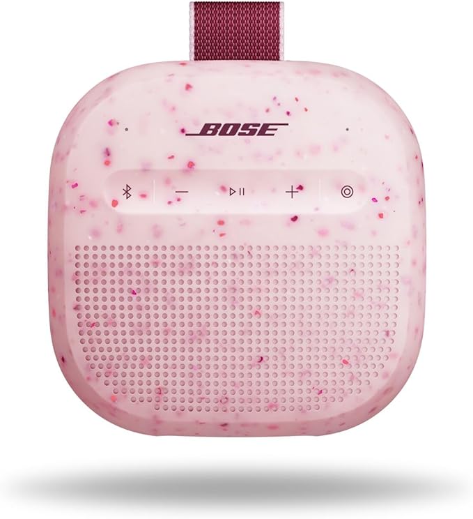 Bose SoundLink Micro Portable Bluetooth Speaker (2nd Gen), Wireless Outdoor Speaker, Up to 12 Hours Battery Life, Waterproof and Dustproof, Petal Pink - Limited Edition Color by Bose