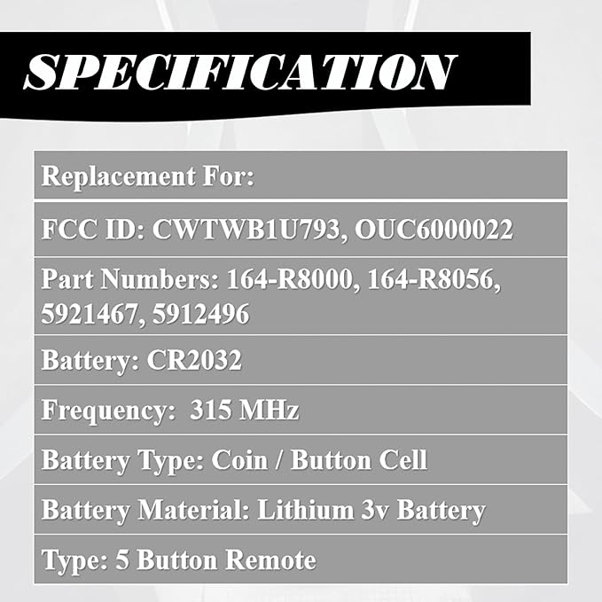 MechanMagic Key Fob Replacement Fits for Ford Explorer 2012-2015 Expedition 2011-2017 Flex Taurus Lincoln MKX 2007 2008 2009 2010-2013 2014 2015 Keyless Entry Remote Control CWTWB1U793 164-R8000 - Image 4