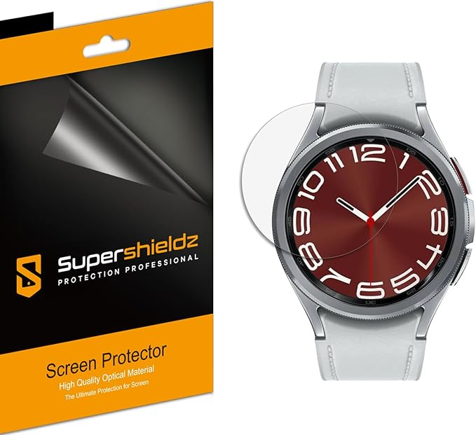 Supershieldz (3 Pack) Anti-Glare (Matte) Screen Protector Designed for Samsung Galaxy Watch 6 Classic (47mm) by Supershieldz