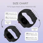 Sport Bands Compatible with Apple Watch 42mm 44mm 45mm 46mm 41mm 38mm 40mm 49mm for Women Men, Soft Silicone Strap for iWatch Wristband Series Ultra SE 11 10 9 8 7 6 5 4 3 2 1 - Image 7