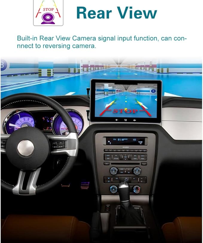 7 Inch Touchscreen Monitor for Wireless Apple Carplayer and Android Auto Built-in Two Speakers Car Stereo Multimedia Player with Bluetooth, Mirror Link, Dash or Windshield Mounted with 32G Card - Image 7