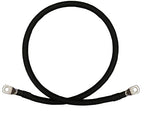 8 AWG 8 Gauge Single Black 1 Foot w/ 5/16" Lugs Pure Copper Battery Inverter Cables for Solar, RV, Auto, Marine Car, Boat by WindyNation