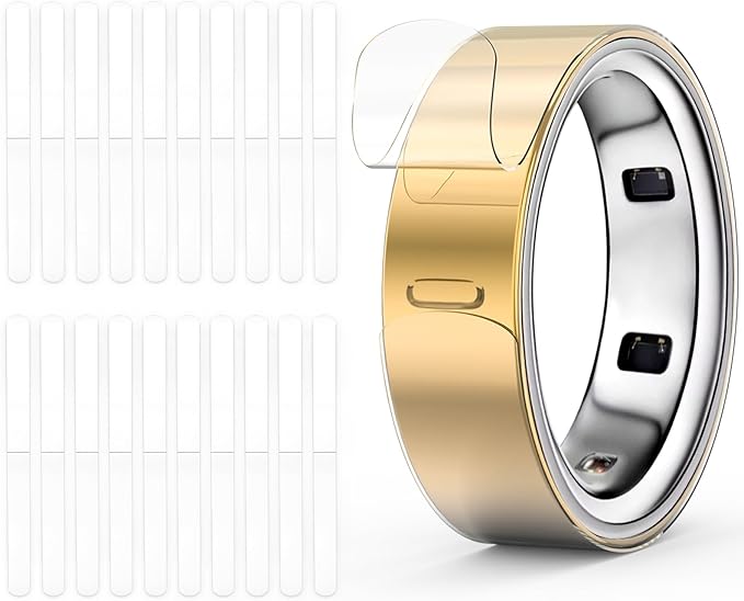 Ultra-Thin Clear Protector for Oura Ring Gen 4/3, Invisible Full-Cover Scratch-Resistant Film Skin Compatible with Gen 4 Ceramic & Gen 3 Horizon/Heritage by PUPVUSFeaturedProducts