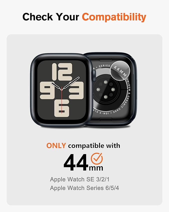 amBand 3 in 1 Metal Case Compatible with Apple Watch Series 6/5/4 SE 3/SE 2/SE 44mm, W1 Rugged Bumper Protector [Turning into Ultra 3/2/1 Upgrade] with Watch Crown + Back Cover, Natural Titanium - Image 2