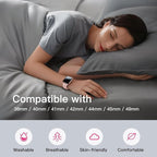 Sport Silicone Band Compatible with Apple Watch Bands 40mm 38mm 41mm 44mm 45mm 42mm 49mm Women Men,Soft Wristband Waterproof Replacement Sport Strap for iWatch Bands Series 9 8 7 6 5 4 3 2 1 SE Ultra - Image 4