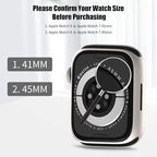 COMMUTER [4 Pack] Case for Apple Watch 9/8/7 Screen Protector 45mm, Hard PC Ultra-Thin Protective Face Cover Built-in Tempered Glass Film for Apple Watch 9/8/7 45mm, Black/Clear/Blue/Starlight - Image 2