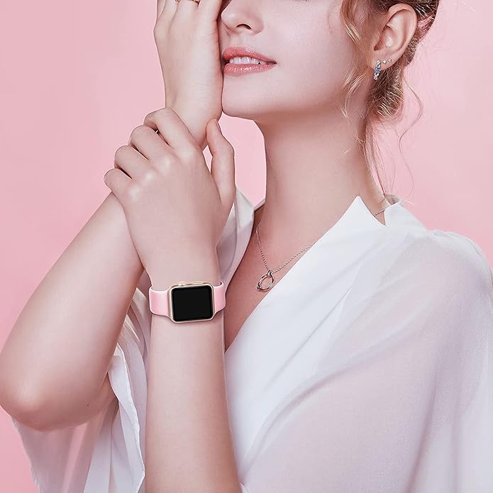 6 Pack Sport Bands Compatible with Apple Watch Band 38mm 40mm 41mm 42mm 44mm 45mm 49mm 46mm,Silicone Waterproof Strap for iWatch Apple Watch Series 11 10 9 Ultra 8 7 6 5 4 3 2 1 SE Women Men - Image 4