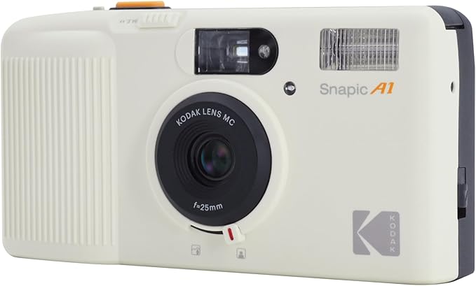 KODAK Snapic A1 35mm Film Camera 35mm, Reusable, 2-Zone Focus, Lightweight, Compact (Film & AAA Battery are not Included) (Single, Ivory White) - Image 2