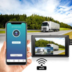 VSYSTO 3-Channel Car Dash Cam WiFi 3.0" Monitor Front 1080P w/HD Separated Side View IPX7 Waterproof IR Night Vision Cameras for Semi Truck Trailer Pickup(Wireless Remote/G-Sensor/Max 256GB Support) - Image 4