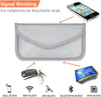Faraday Key Fob Protector (2 Pack), Premium Faraday Bag/Pouch, Car Key Signal Blocker, Signal Blocking Bag for Cell Phone Privacy P (Silver) - Image 2