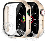 Waterproof Case for Apple Watch Series 10 Series 11 46mm Built-in Tempered Glass Screen Protector,[Slim Guard PC Bumper] [Touch Sensitive] Full Protective Face Cover Compatible iWatch Accessories by idudu
