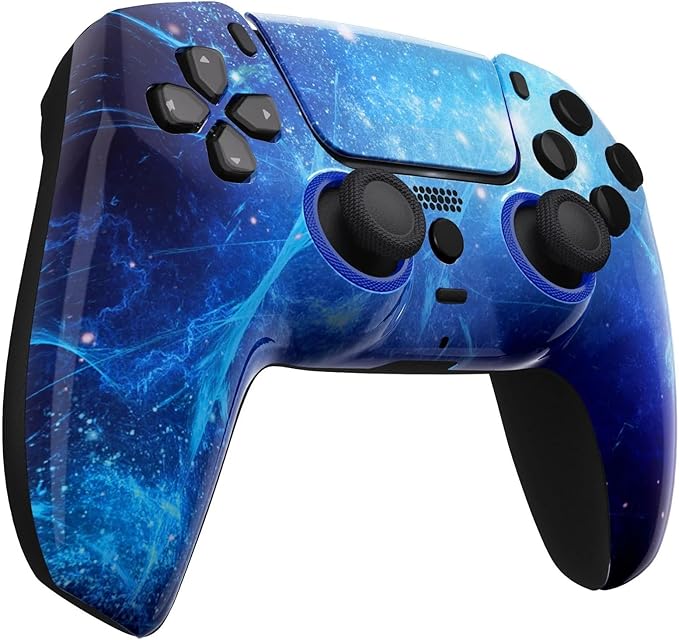 Custom Wireless Controller for PS5 - Hand Airbrushed & Multiple Designs Available (Blue Nebula) - Image 2
