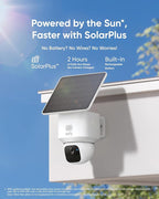 eufy Security SoloCam E30, 2 Pack, Security Cameras Wireless Outdoor, Solar Camera Outdoor Wireless, 360° Pan, AI Tracking, 2K Clarity, No Monthly Fee - Image 4
