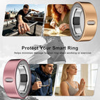 3 Pack Ring Cover Compatible with Oura Ring Gen 4/Oura Ring Gen 3 Horizon/Heritage-Size 12,Support Charging with Cover on,Anti-Scratch Ultra-Thin TPU Ring Protector for Men Women,Rosegold+Pink+Red - Image 6