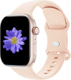 Sport Bands Compatible with Apple Watch 42mm 44mm 45mm 46mm 41mm 38mm 40mm 49mm for Women Men, Soft Silicone Strap for iWatch Wristband Series Ultra SE 11 10 9 8 7 6 5 4 3 2 1 by Cindgress