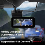 2.5K Dash Cam Front and Rear with 64GB Card, Car Camera WiFi & GPS, 3.39" IPS Screen, WDR Night Vision, Parking Monitor, G-Sensor Dash Camera - Image 6