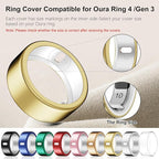 Compatible for Oura Ring 4/Gen 3 Cover- Charging Directly-Rugged TPU Case Protector Workout Gym Women Men -Size 10 - Silver+Gold (NOT for Ring 4-Ceramic) - Image 2