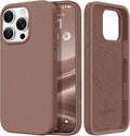 GolbinBox Magnetic for iPhone 16 Pro Case, Compatible with MagSafe, [Soft Anti-Scratch Microfiber Lining], Liquid Silicone Shockproof Protective Phone Case for iPhone 16 Pro 6.3", Brown by GolbinBox