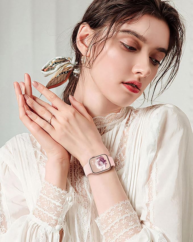 Sport Silicone Band Compatible with Apple Watch Bands 40mm 38mm 41mm 44mm 45mm 46mm 42mm 49mm for Women Men, Soft Wristband Water-proof Strap for iWatch Bands Series 11 10 9 8 7 6 5 4 3 2 1 Ultra SE - Image 4