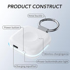 HUOTO Portable Watch Charger for Apple Watch Series 9,Portable Magnetic iWatch Charger 1200mAh Power Bank Mini Purse Items Fast keychain Charging for Apple Watch Series 11/10/ 9/8/7/6/SE/5/4/3/2/UItra - Image 3