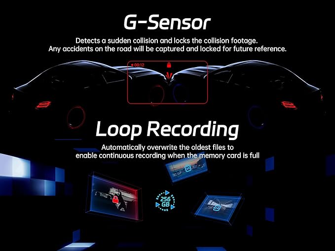 pelsee P1DUO Dash Cam with Hardwire Kit - Image 7