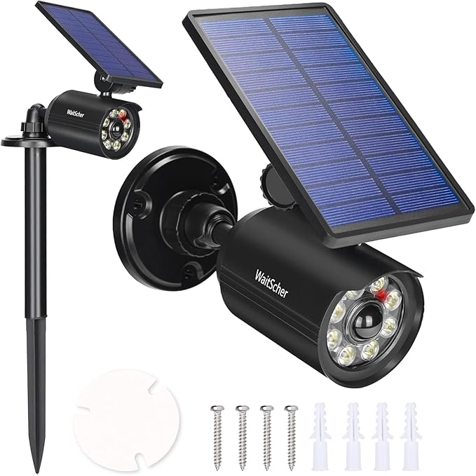 Solar Lights Outdoor Motion Sensor IP67 Waterproof 360° Rotatable Solar Powered Flood Lights for Barns Garden Driveway Path Landscape Yard(1pack) by WaitScher