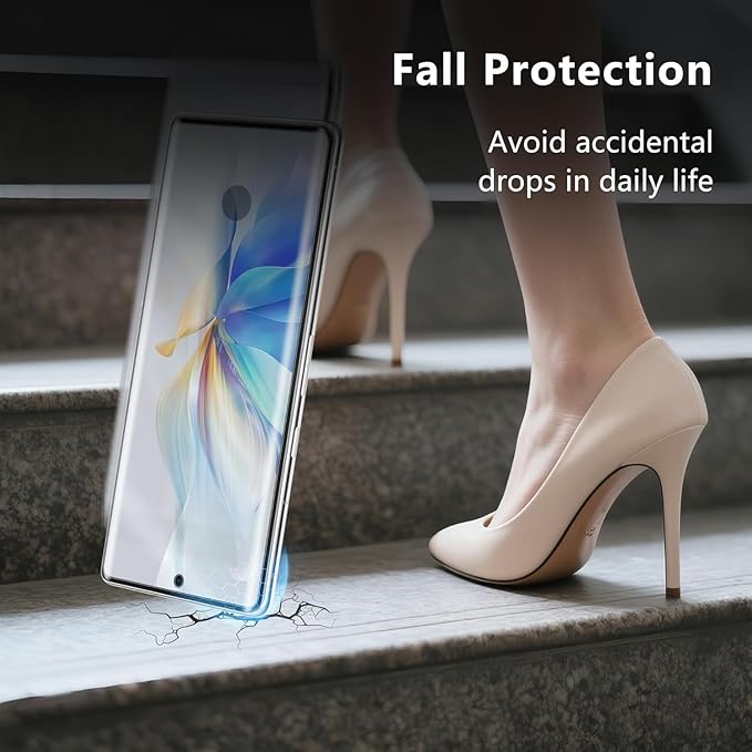 JZG 2 Pack for Google Pixel 7 Pro Screen Protector Tempered Glass, No Camera Lens Protector, Fingerprint Unlock, Anti-Shock, Bubble Free, Case Friendly - Image 2