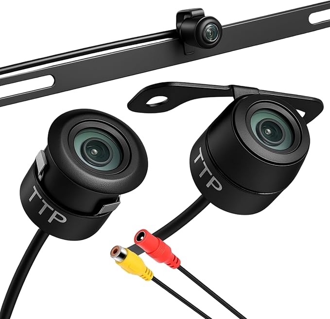 Backup Camera for Car AHD 3-in-1 Night Vision Reverse Camera for Cars & Trucks, Waterproof Front View/Rear View Camera, Universal Back up Camera for RV, SUV, Pickup by TOPTIERPRO