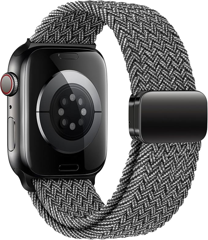 Qimela Sport Loop Compatible with Apple Watch Band 38mm 40mm 41mm 42mm 44mm 45mm 46mm 49mm for Women Men,Magnetic Strap Stretchy Braided Wristband for iWatch Series 11 10 9 8 7 6 5 4 SE Ultra 3 2 1 - Image 2